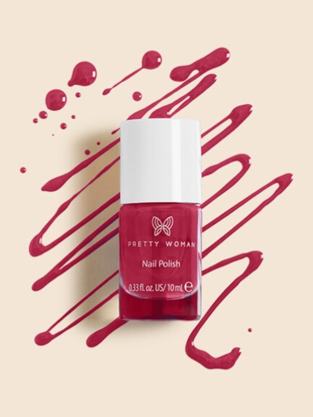 Pretty Woman Berry Wild Nail Polish Plum Berry Pink Vegan Cruelty-Free 10ml